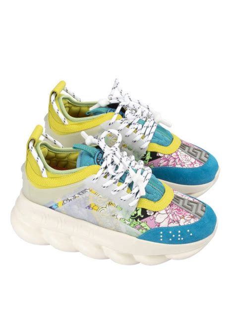 versace chain reaction floral print|versace chain reaction shoes price.